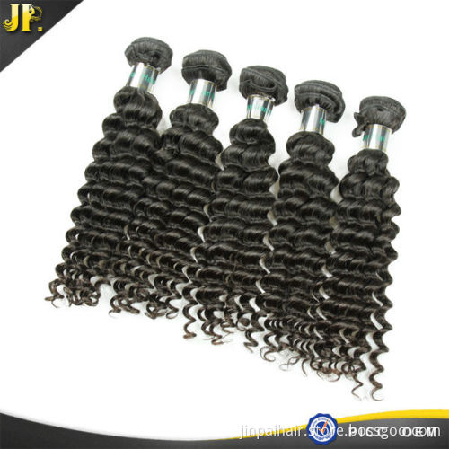 JP unprocessed wholesale virgin mongolian human hair, grade 8A deep wave hair